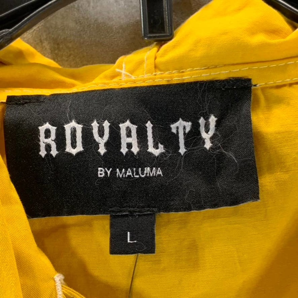 Royalty By Maluma Men's Orange Ombre Hooded Drawstring Utility Vest SZ L - Picture 7 of 7